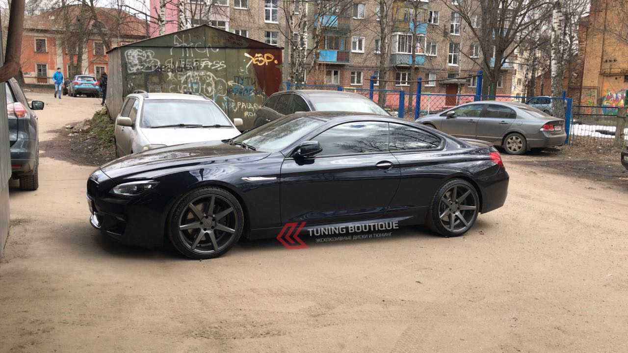 BMW 6 Series на 20" дисках Vossen CV7 Matte Graphite фото 1
